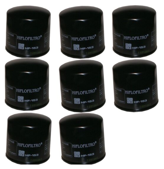 HF153 Oil Filter - Black - 8 Pack