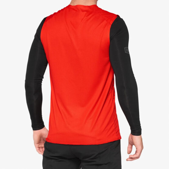 100% Rcore Concept Sleeveless Jersey Red Large - Image 2