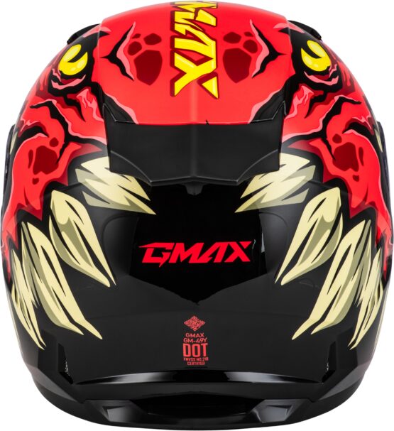 GMAX Youth GM-49Y Drax Helmet Red Youth Medium - Image 4