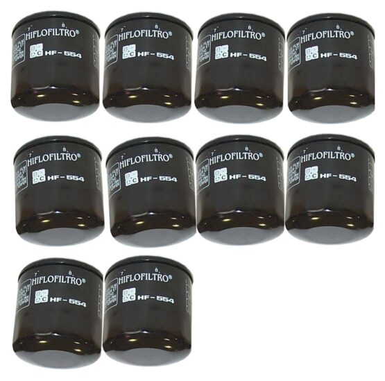 HF554 Oil Filter - Black - 10 Pack