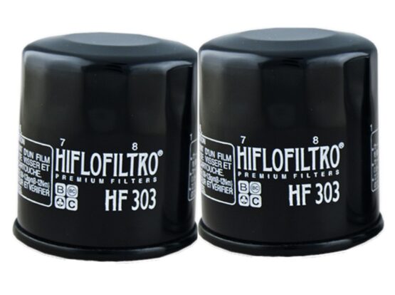 HF303 Oil Filter - Black - 2 Pack