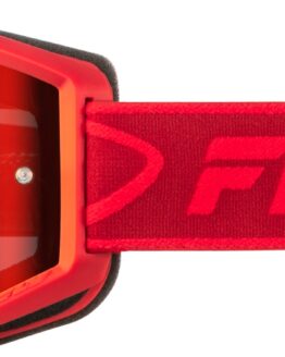 Fly Racing Youth Zone Goggles Red/Crimson Red Mirror/Smoke Lens