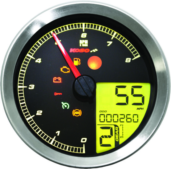LCD Color Change Speedo and Tachometer Silver - Image 6