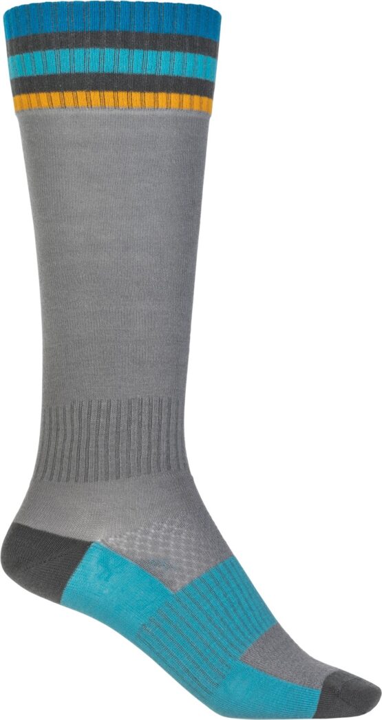 Fly Racing MX Thin Socks Grey LG/XL