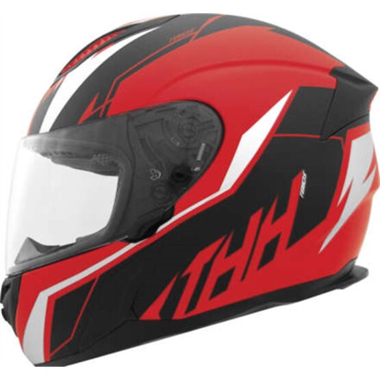 THH T810S Turbo Full Face Helmet Red/Silver Medium