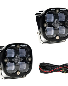 Baja Designs Squadron SAE LED Auxiliary Light Pod Pair - Clear