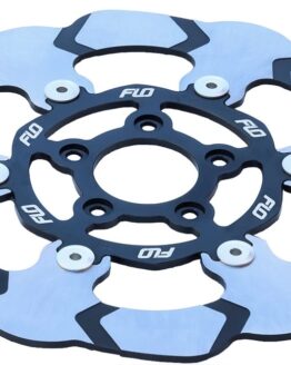 FLO Motorsports 11.5in Floating Front Brake Rotor Red For Harley 84-13