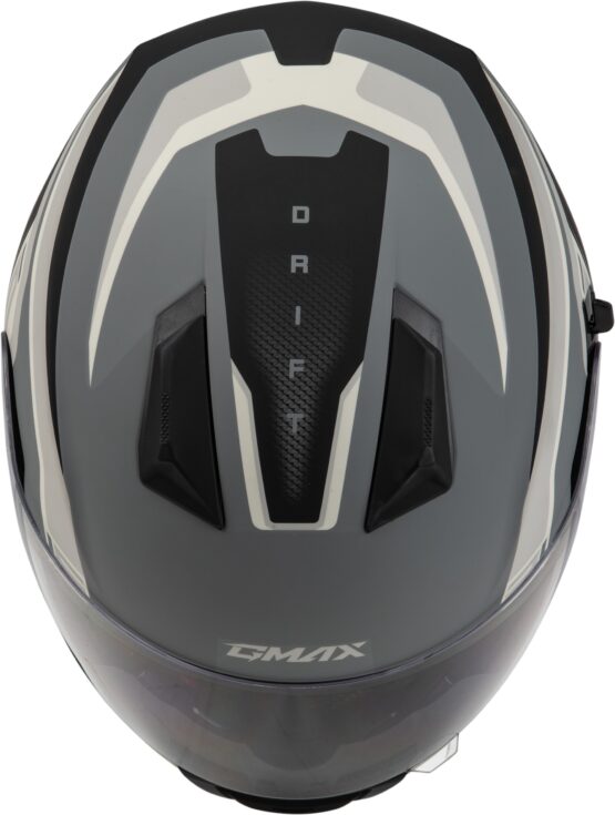 GMAX FF-18 Drift Helmet Matte Grey/Silver/Black Large - Image 4