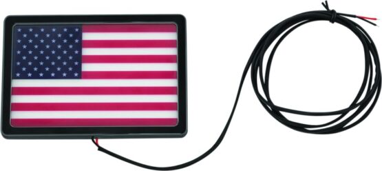 Kuryakyn Freedom Flag LED 4in x 6in Black 2892