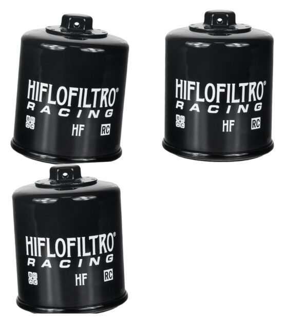 HF138RC Race Oil Filter - Black - 3 Pack