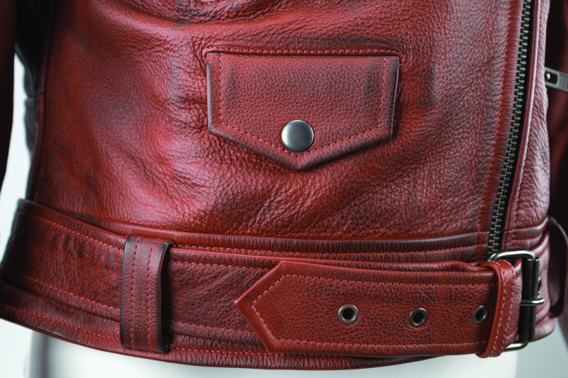 Kuryakyn Arabian Spice Leather Jacket Red Womens Small - Image 8