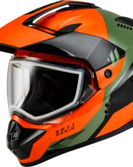 GMAX GM-11 Ronin Helmet Orange/Green/Black XL