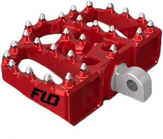FLO Motorsports Mini Moto Floorboards Red for Harley Davidson