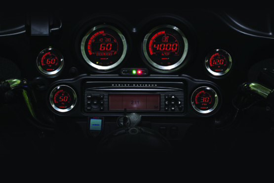 Digital Harley Gauge Cluster Silver - Image 12