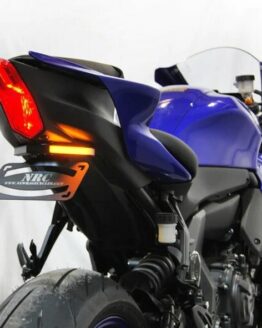 New Rage Cycles Fender Eliminator Kit Black Fits 21-24 Yamaha YZF-R7