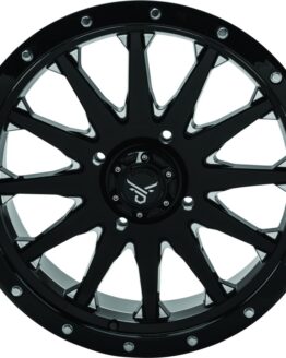 QuadBoss Wagon Wheel 20x7 4+3 4/156 Black/Milled