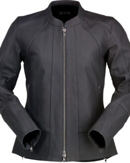 Z1R Women's Matchlock Leather Jacket Black 3W