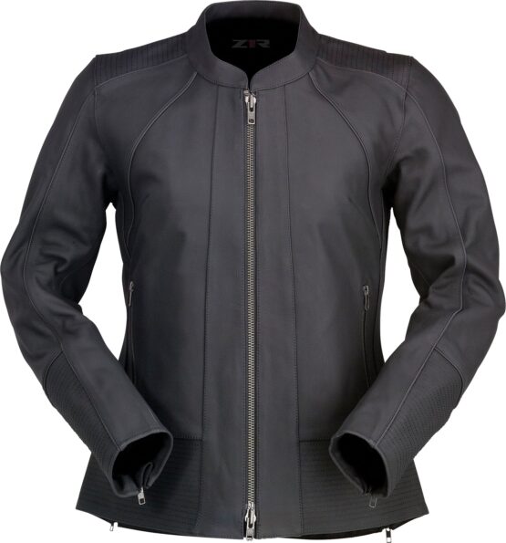 Z1R Women's Matchlock Leather Jacket Black 3W