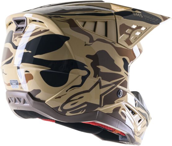 Alpinestars S-M5 Mineral Helmet Dark Brown/Kangaroo Matte Large - Image 2