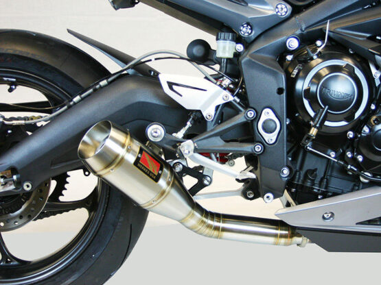 CompWerkes GP Slip On Exhaust Stainless Steel Fits 13-15 Daytona 675 675R