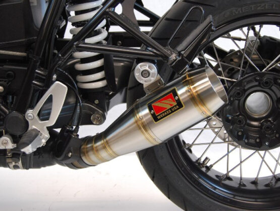 GP Slip On Exhaust Stainless Steel Competition Werkes Fits 14-20 R nine T