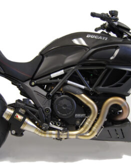 Competition Werkes Black GP Slip-On Exhaust w/ Insert Fits 11-18 Ducati Diavel