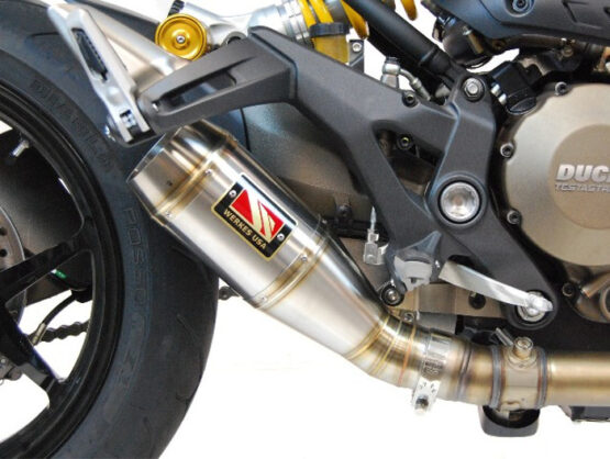 GP Stainless Slip On Exhaust w/ dB Killer Fits Ducati Monster 1200 821