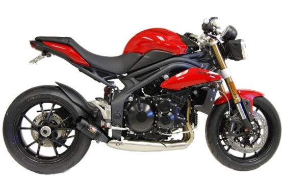 Competition Werkes Black Velvet GP Slip On Exhaust Fits 11-16 Speed Triple - Image 2
