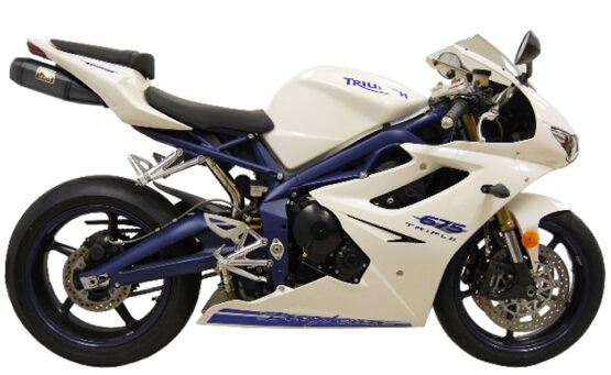 Competition Werkes Black Velvet Dual Slip On Exhaust Fits 06-12 Daytona 675 - Image 2