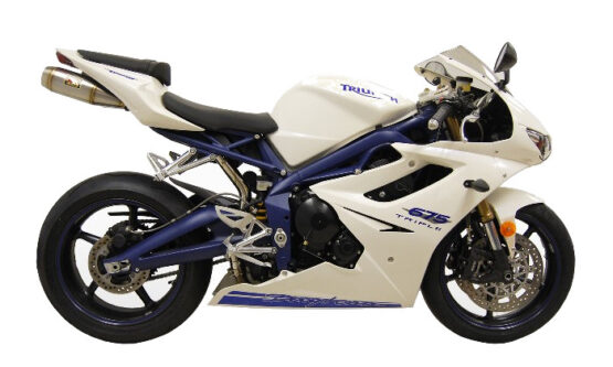 Competition Werkes Dual Slip On Exhaust Stainless Fits 06-12 Triumph Daytona 675 - Image 3