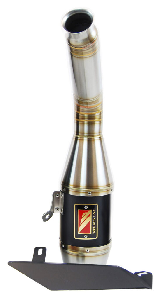 Competition Werkes Black GP Slip On Exhaust WT679-BC Fits 13-15 Daytona 675/R