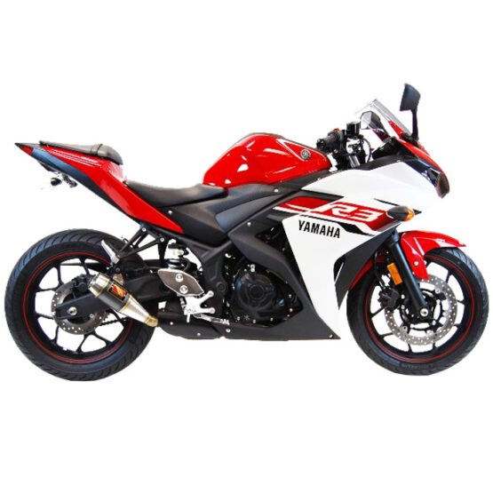 Competition Werkes Black Center GP Slip On Exhaust Fits 15-24 Yamaha R3 - Image 2