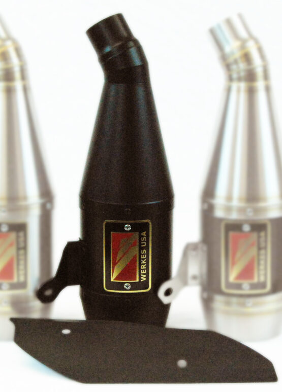 Competition Werkes Black Velvet GP Slip-On Exhaust Fits 15-24 Yamaha R3
