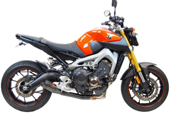 Competition Werkes Black Velvet Slip On Exhaust Fits 14-20 Yamaha FZ-09 MT-09 - Image 2