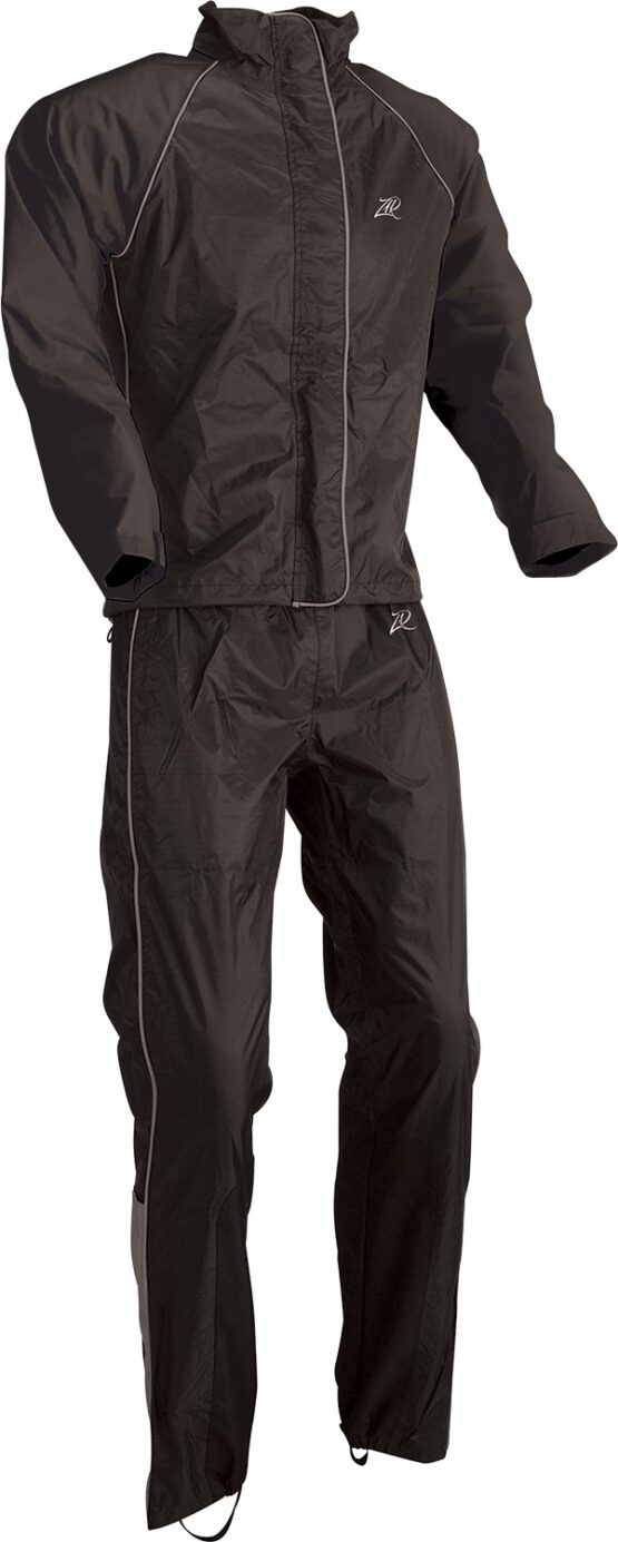 Z1R Womens 2-Piece Rain Suit Black Small
