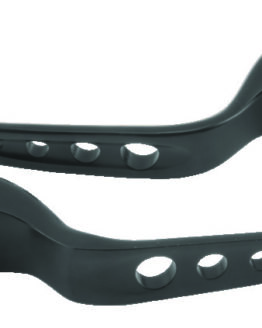 Original Black O Series Holed Lever Set For 15-17 FLST FXST