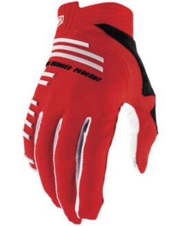 100% R-Core Motocross Gloves Racer Red - Medium (Unisex)