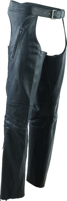 Kuryakyn Longhaul Leather Chaps Black Large Men's - Image 10
