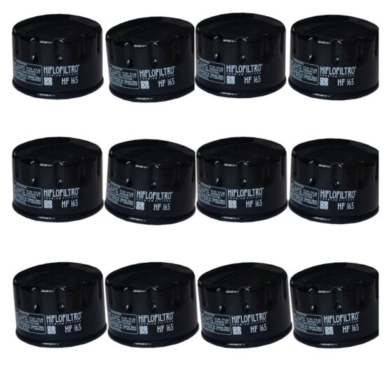 HF165 Oil Filter - Black - 12 Pack