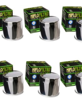 HF138C Oil Filter - Chrome - 6 Pack