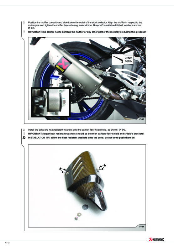 Titanium Slip On Exhaust w/ Carbon Heat Shield - Image 9