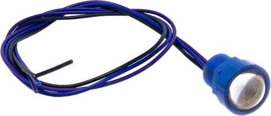 Letric Lighting Royal Flush G2 LED Blue Anodized Body Red Lens 6 Pack