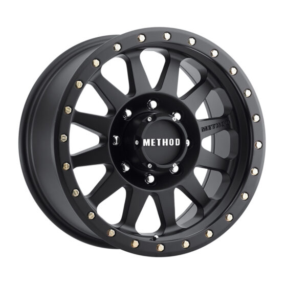 MR304 Double Standard 16x8 0mm Offset 8x6.5 130.81mm CB Matte Black Wheel - Image 2
