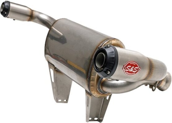 S&S Powertune XTO Slip On Exhaust Muffler Stainless Fits 17+ Maverick X3 - Image 3