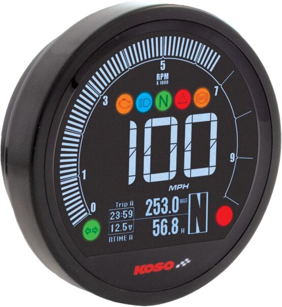 KOSO DL-04B Speedometer Black For Yamaha Bolt R/C/C Spec 2014-2023