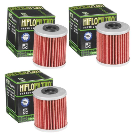 HF207 Oil Filter Replaces Suzuki 16510-35G00 & K5201-00001 - 3 Pack
