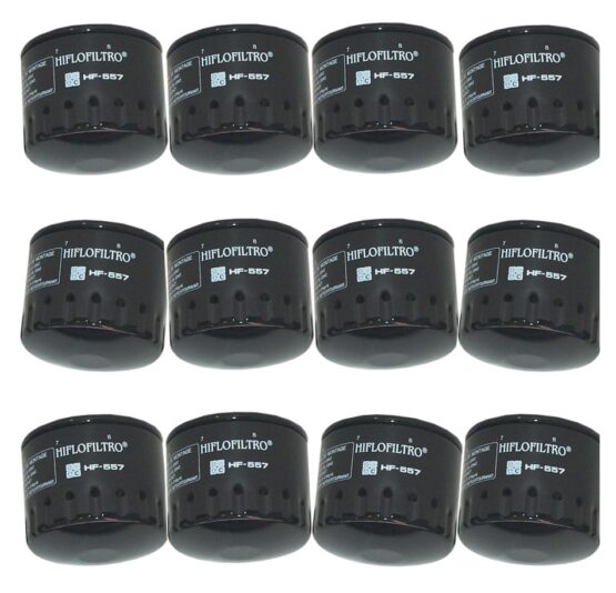 HF557 Oil Filter - Black - 12 Pack