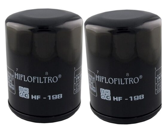 HF198 Oil Filter - Black - 2 Pack