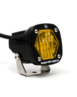 Baja Designs S1 Amber Wide Cornering LED Light w/ Bracket Single