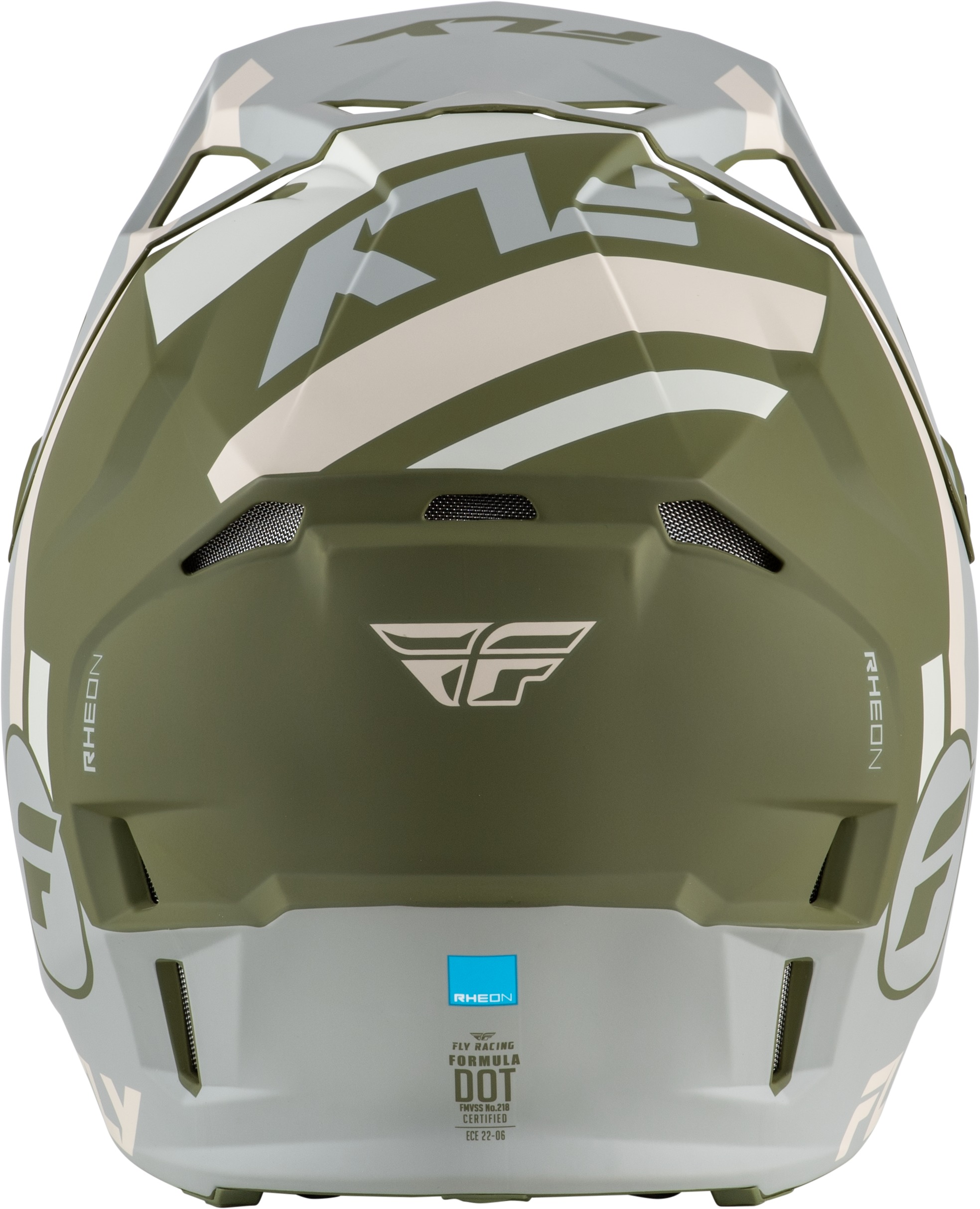 Fly Racing Formula CP Seal Helmet Matte Stone/Khaki/Olive Medium - Image 3